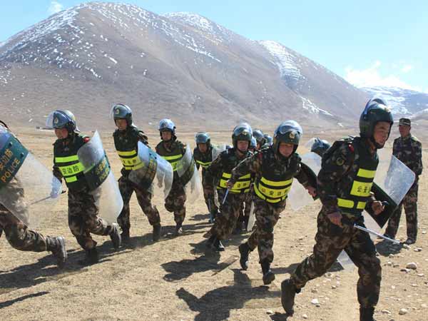 西藏公安边防总队实现首次跨支队联合演练